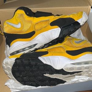 Yellow Nike shoes